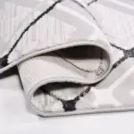 Arese Geometrik Gri Akrilik Makine Halısı - Görsel 4