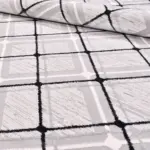 Arese Geometrik Gri Akrilik Makine Halısı - Görsel 3