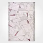 Sergno Geometrik Krem Akrilik Makine Halısı - Görsel 2