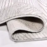 Sergno Geometrik Krem Akrilik Makine Halısı - Görsel 4