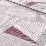 Sergno Geometrik Krem Akrilik Makine Halısı - Görsel 3