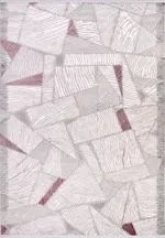 Sergno Geometrik Krem Akrilik Makine Halısı