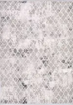 Assago Geometrik Gri Akrilik Makine Halısı