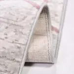 Arona Geometerik Gri Akrilik Makine Halısı - Görsel 5