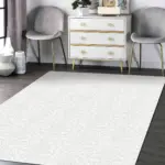 Baveno Klasik Beyaz Akrilik Makine Halısı - Görsel 3