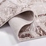 Darbia Geometrik Krem Akrilik Makine Halısı - Görsel 3