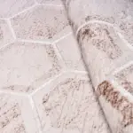 Darbia Geometrik Krem Akrilik Makine Halısı - Görsel 4