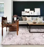 Darbia Geometrik Krem Akrilik Makine Halısı - Görsel 6