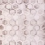 Darbia Geometrik Krem Akrilik Makine Halısı