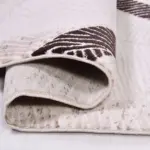 Erice Modern Krem Akrilik Makine Halısı - Görsel 3