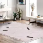 Erice Modern Krem Akrilik Makine Halısı - Görsel 6