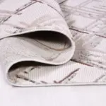 Salemi Modern Krem Akrilik Makine Halısı - Görsel 3