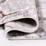 Cerda Geometrik Gri Akrilik Makine Halısı - Görsel 3