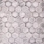 Cerda Geometrik Gri Akrilik Makine Halısı