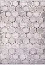 Cerda Geometrik Gri Akrilik Makine Halısı