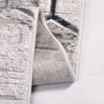 Lucera Geometrik Gri Akrilik Makine Halısı - Görsel 5