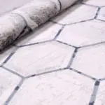 Lucera Geometrik Gri Akrilik Makine Halısı - Görsel 4