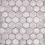 Lucera Geometrik Gri Akrilik Makine Halısı