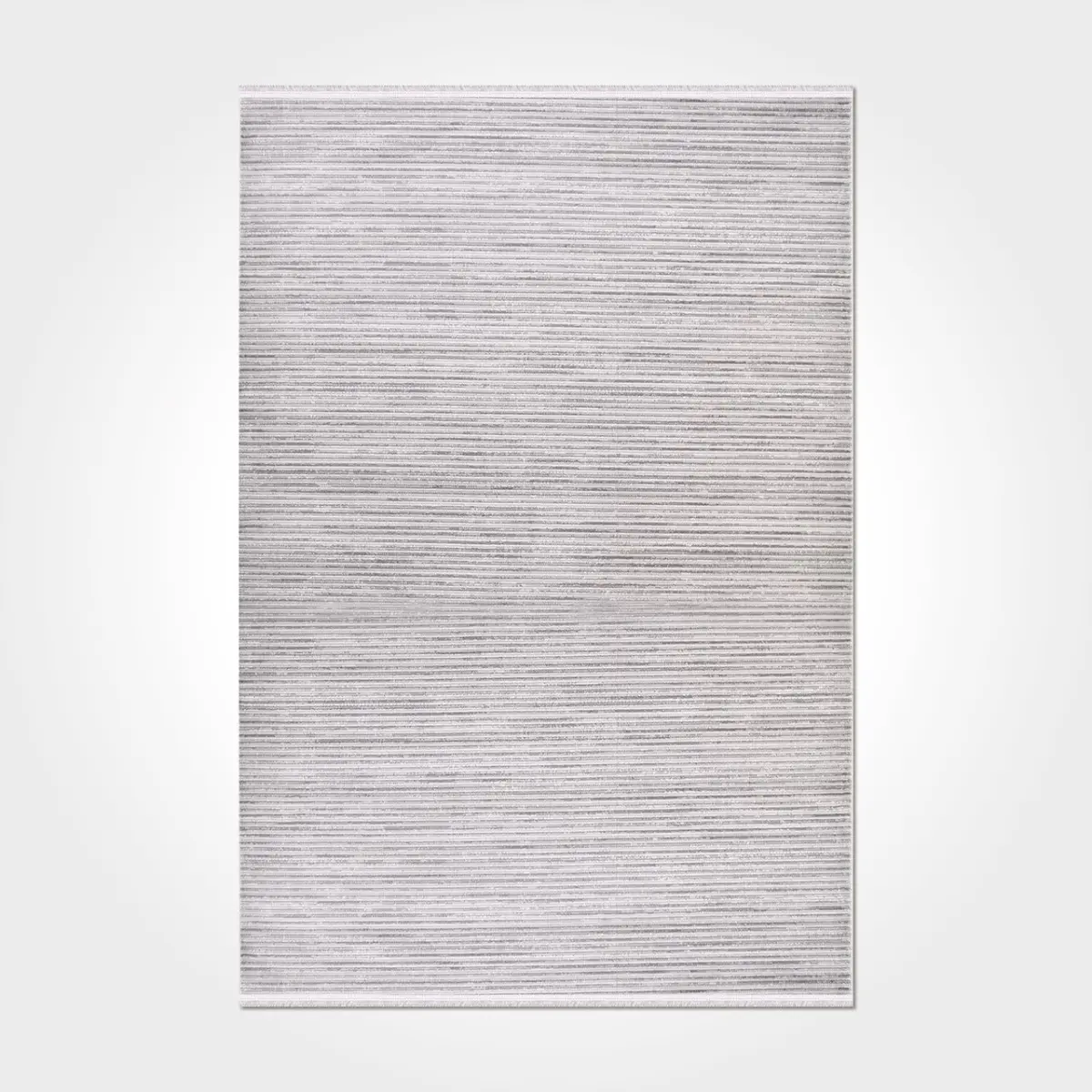 Irpino Çizgili Gri Akrilik Makine Halısı - Görsel 2