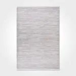 Irpino Çizgili Gri Akrilik Makine Halısı - Görsel 2