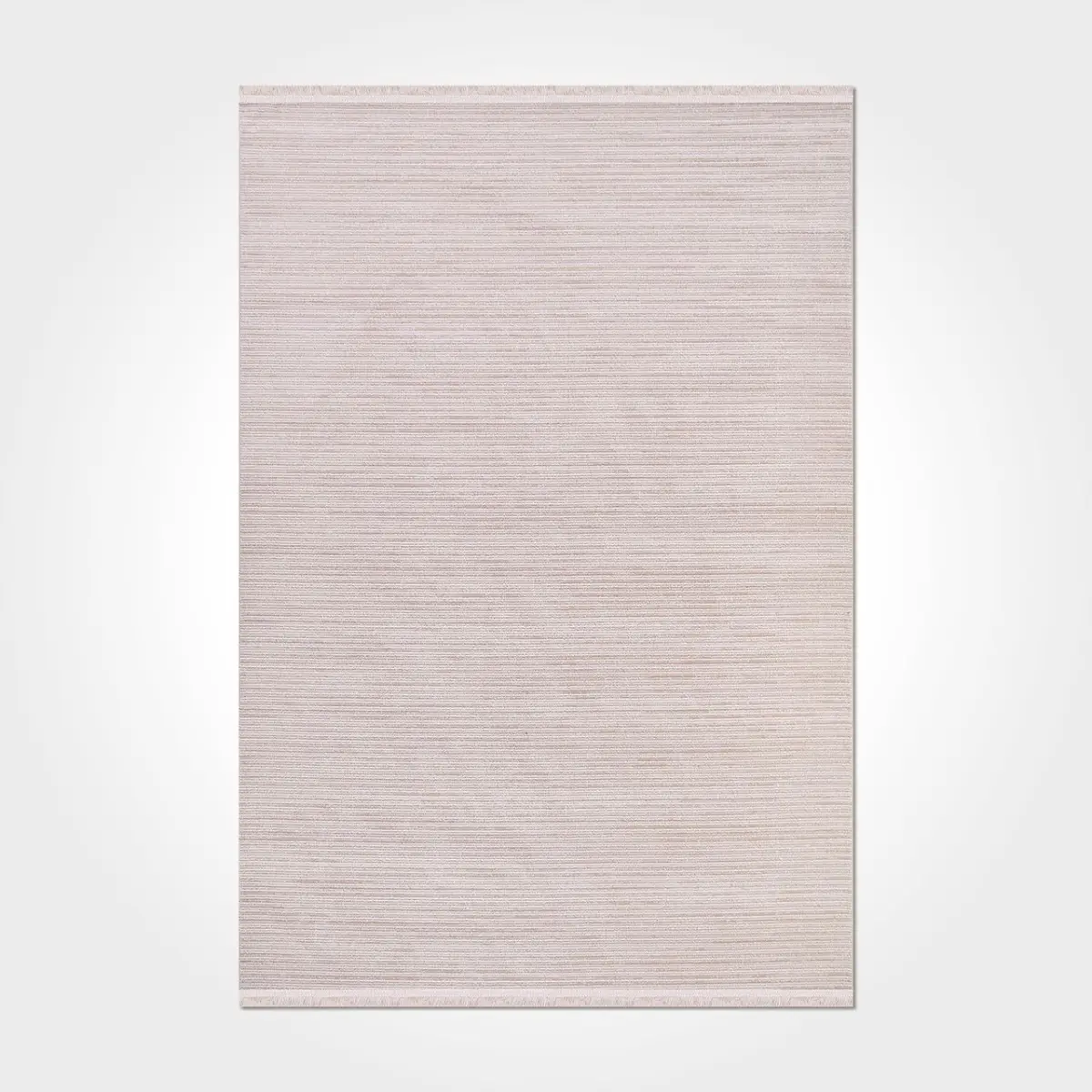 Sulla Çizgili Krem Akrilik Makine Halısı - Görsel 2