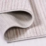 Sulla Çizgili Krem Akrilik Makine Halısı - Görsel 3