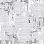 Sanluri Modern Gri Polyester Kaydırmaz Taban Makine Halısı