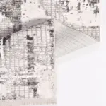 Sanluri Modern Gri Polyester Kaydırmaz Taban Makine Halısı - Görsel 3