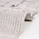 Sanluri Modern Gri Polyester Kaydırmaz Taban Makine Halısı - Görsel 5