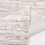 Tertenia Çizgili Krem Polyester Kaydırmaz Taban Makine Halısı - Görsel 6