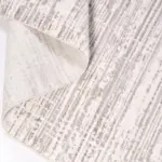 Tertenia Çizgili Krem Polyester Kaydırmaz Taban Makine Halısı - Görsel 3