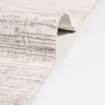 Tertenia Çizgili Krem Polyester Kaydırmaz Taban Makine Halısı - Görsel 5