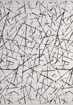 Fonni Modern Gri Polyester Kaydırmaz Taban Makine Halısı