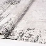 Sassari Modern Gri Polyester Kaydırmaz Taban Makine Halısı - Görsel 4