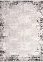 Sassari Modern Gri Polyester Kaydırmaz Taban Makine Halısı