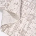 Sorso Modern Krem Polyester Kaydırmaz Taban Makine Halısı - Görsel 3
