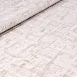 Sorso Modern Krem Polyester Kaydırmaz Taban Makine Halısı - Görsel 4