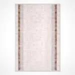 Tergu Modern Krem Polyester Kaydırmaz Taban Makine Halısı - Görsel 2