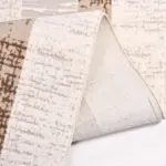 Tergu Modern Krem Polyester Kaydırmaz Taban Makine Halısı - Görsel 7