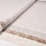 Tergu Modern Krem Polyester Kaydırmaz Taban Makine Halısı - Görsel 5