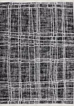 Pirna Modern Siyah Mikropolyester Pamuk Tabanlı Makine Halısı