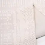 Castres Modern Krem Polyester Kaydırmaz Makine Halısı - Görsel 6
