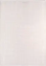 Castres Modern Krem Polyester Kaydırmaz Makine Halısı