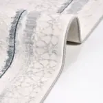 Labores Modern Gri Beyaz Polyester Kaydırmaz Makine Halısı - Görsel 5