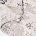 Camunas Modern Gri Polyester Kaydırmaz Makine Halısı - Görsel 3