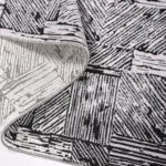 Encina Modern Siyah Polyester Kaydırmaz Tabanlı Makine Halısı - Görsel 3