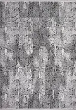 Encina Modern Siyah Polyester Kaydırmaz Tabanlı Makine Halısı