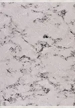 Kamenz Modern Gri Mikropolyester Pamuk Tabanlı Makine Halısı