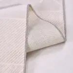 Calau Modern Bej Mikropolyester Pamuk Tabanlı Makine Halısı - Görsel 3