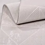 Calau Modern Bej Mikropolyester Pamuk Tabanlı Makine Halısı - Görsel 5